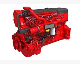 Truck Engine 3D-Modell