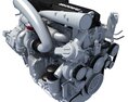 Truck Engine PACCAR MX 3D 모델 