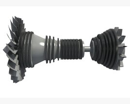 Turbine Turbofan 3Dモデル