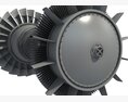 Turbine Turbofan 3D 모델 