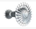 Turbine Turbofan 3D 모델 