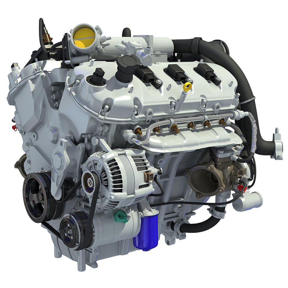 Turbocharged Direct Injection Gasoline Engine Modello 3D