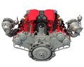 Turbocharged V8 Engine Modelo 3d