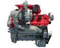 Turbocharged V8 Engine 3d model