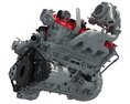 Turbocharged V8 Engine 3D модель