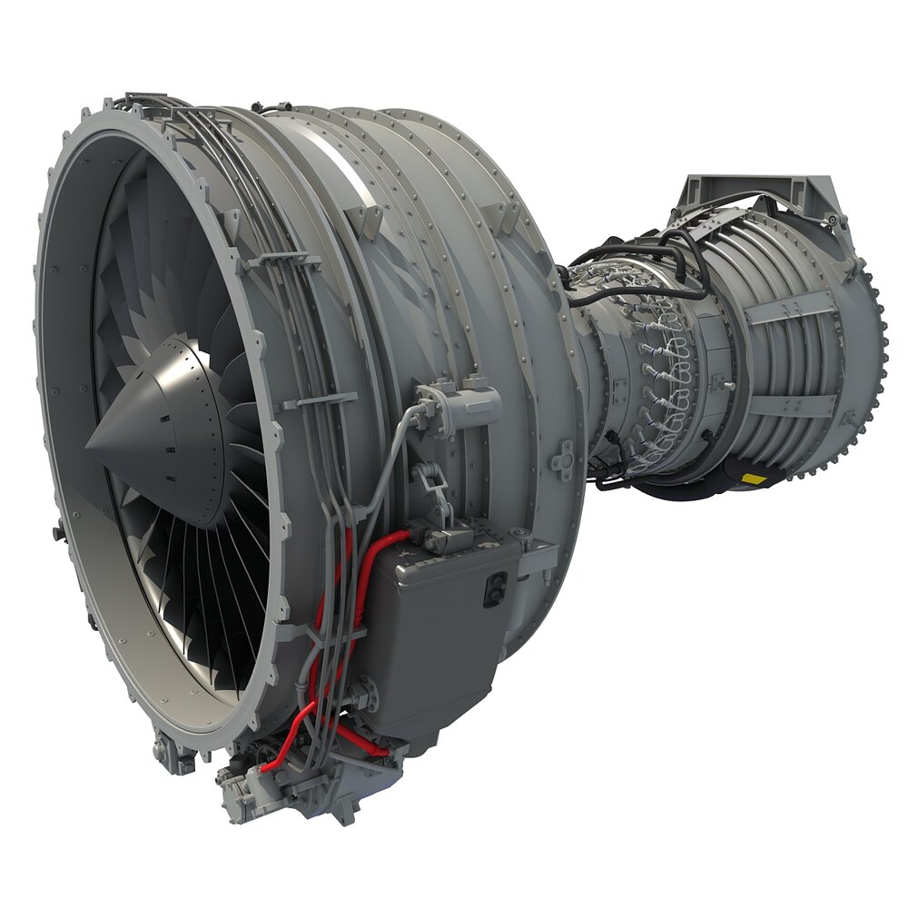 Turbofan Aircraft Engine CFM56 3D model