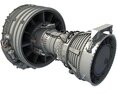 Turbofan Aircraft Engine CFM56 3D-Modell