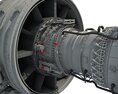 Turbofan Aircraft Engine CFM56 3Dモデル