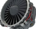 Turbofan Aircraft Engine CFM56 3D模型