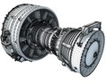 Turbofan Aircraft Engine CFM56 Modelo 3d