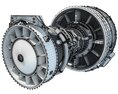 Turbofan Aircraft Engine CFM56 Modèle 3d