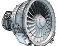 Turbofan Aircraft Engine CFM56 3D модель