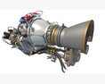Turbomeca Arriel 2 Turboshaft Helicopter Engine Modelo 3d