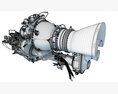Turbomeca Arriel 2 Turboshaft Helicopter Engine 3d model