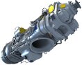 Turboprop Engine Pratt & Whitney Canada PW100 Modelo 3D