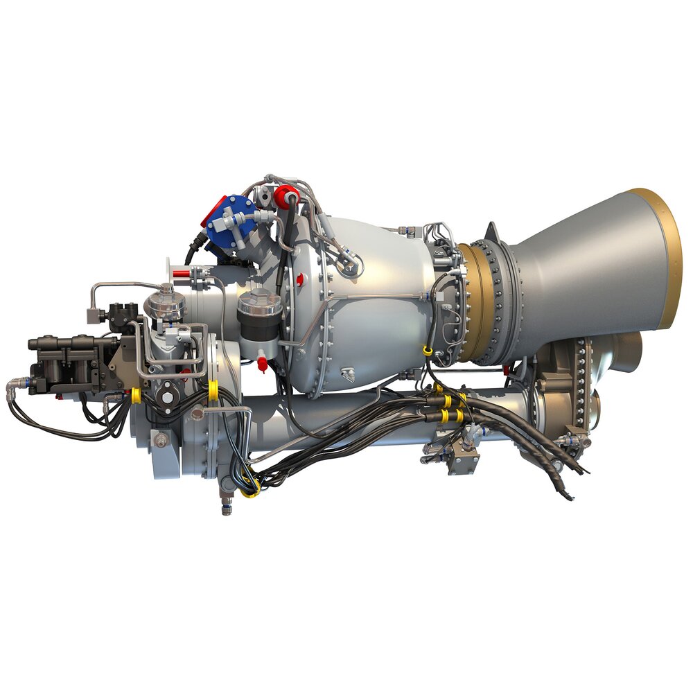 Turboshaft Helicopter Engine For Military And Civil Helicopters Modèle 3D
