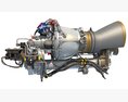 Turboshaft Helicopter Engine For Military And Civil Helicopters 3D-Modell