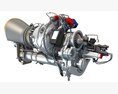 Turboshaft Helicopter Engine For Military And Civil Helicopters 3D模型