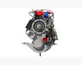 Turboshaft Helicopter Engine For Military And Civil Helicopters 3D 모델 