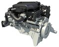 Turbo Straight Six-cylinder Petrol Engine Modello 3D