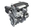 V6 Car Engine Cutaway 3D-Modell
