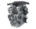 V6 Car Engine Cutaway 3D模型