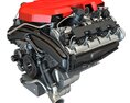 V8 Car Engine 3Dモデル