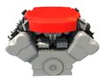 V8 Car Engine Modelo 3d