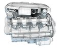 V8 Car Engine 3D 모델 
