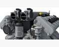 V8 Eight Cylinder V Engine 3D-Modell