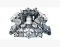 V8 Eight Cylinder V Engine 3D 모델 