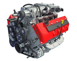V8 Engine Modèle 3D