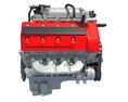 V8 Engine 3D 모델 