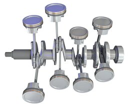 V8 Engine Cylinders 3D模型