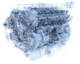 V8 Engine Light Version Modèle 3D