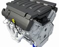 V8 Engine Light Version 3d model