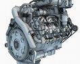 V8 Engine With Automatic Transmission 3d model