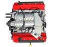 V8 Engine With Interior Parts Modelo 3D