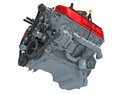 V8 Engine With Interior Parts 3D 모델 