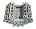 V8 Engine With Interior Parts Modèle 3d