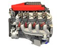 V8 Supercharged Engine 3Dモデル