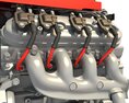 V8 Supercharged Engine 3d model