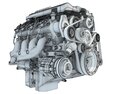 V8 Supercharged Engine Modelo 3D