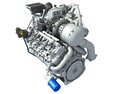 V8 Turbo Engine 3Dモデル