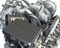 V8 Turbo Engine Modelo 3d