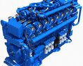 V12 Diesel Engine 3D-Modell