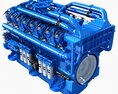 V12 Diesel Engine Modèle 3d