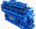 V12 Diesel Engine 3D 모델 