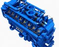 V12 Diesel Engine 3d model