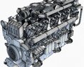 V12 Diesel Engine Modelo 3D